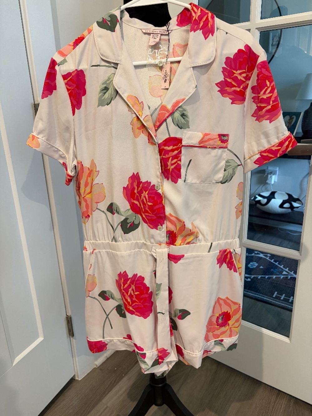 Victoria's Secret Floral Playsuit, Size L - NWT